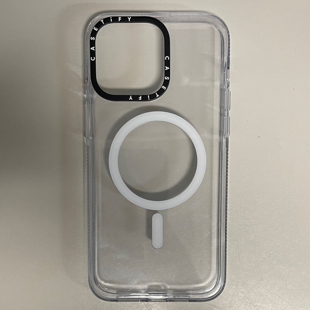 15 PRO MAX Casetify Clear and Black Phone Case
